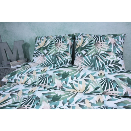 Komplet Pościeli z Bawełny 160x200 palma